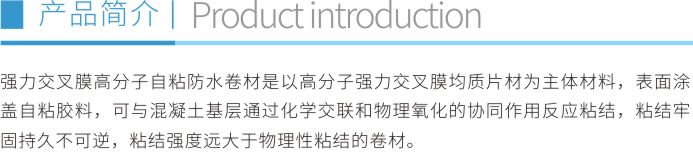 強力交叉膜高分子自粘防水卷材折頁1
