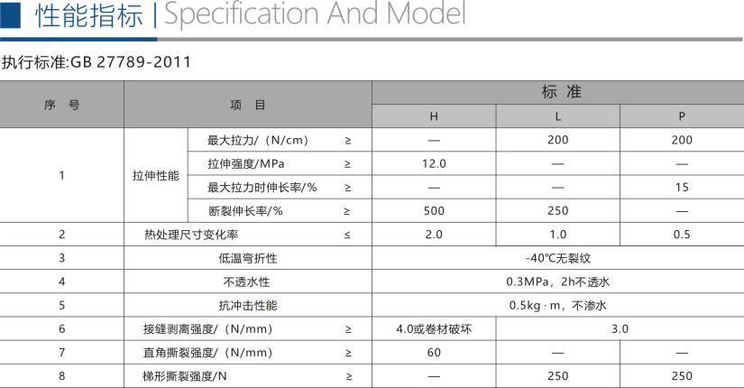 熱塑性聚烯烴(TPO)防水卷材折頁3
